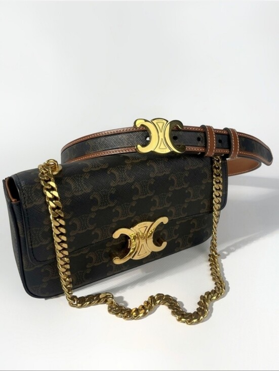 Celine Accessories - Brand New!  Celine Triomphe Belt 25MM IN Triomphe Canvas AUTHENTIC